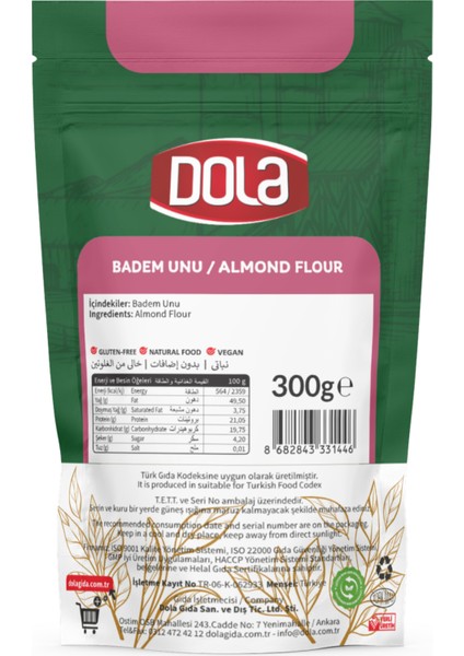 Glutensiz Badem Unu 300G