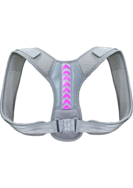 A - Gri Pembe M Tcare Sırt Duruş Düzeltici Korse Ayarlanabilir Unisex Sırt Desteği Klavikula Omurga Sırt Omuz Bel Duruş Düzeltme (Yurt Dışından)