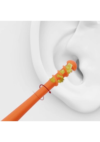 3 Adet Gri 1 2 Adet Kulak Kiri Temizleme Aracı Kulak Temizleme Çubukları Kulak Tıkacı Sökücü Silikon Kulak Temizleme Çubuğu Çift Kafa Kulak Temizleyici 360° Spiral Çubukla (Yurt Dışından)