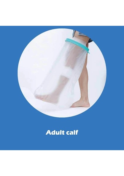 1 Adet Duş Kapağı Yetişkin Su Geçirmez Mühürlü Döküm Bandaj Koruyucu Yara Kırığı Bacak Ayak Kol Palm Banyo Koruyucu Halka Kol (Yurt Dışından)