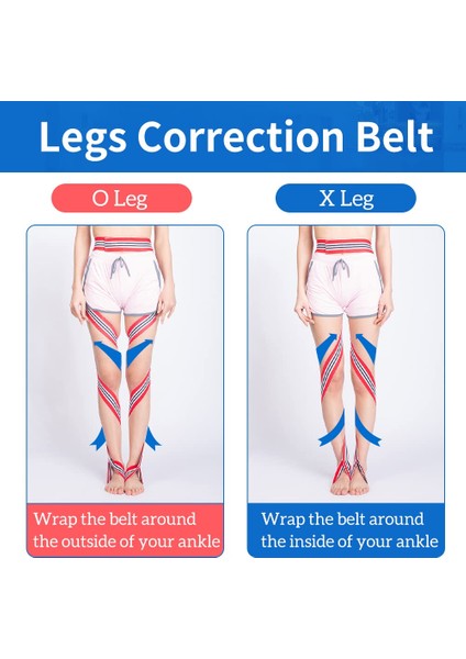 Orta O / x Bacaklar Düzeltme Kemeri Bacaklar Duruş Düzeltici Bant Erkekler Kadınlar ve Çocuklar Için Gündüz ve Gece Için Unisex Pediatrik Kemer (Yurt Dışından)