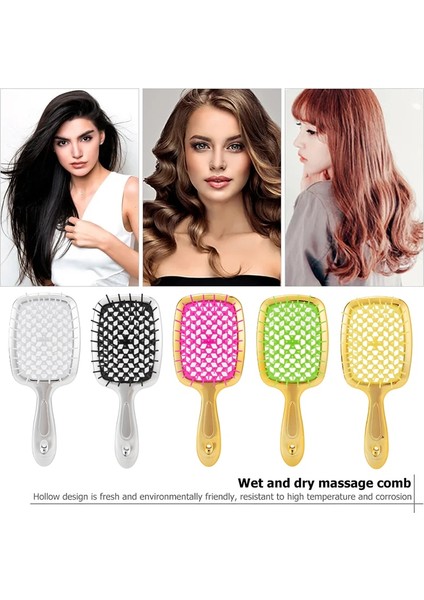 WS024-E Janeke Geniş Diş Hava Yastığı Tarak Salon Saç Derisi Masaj Tarak Saç Fırçası Buğday Samanı Çevre Koruma Janeke Saç Fırçası (Yurt Dışından) fırsatları