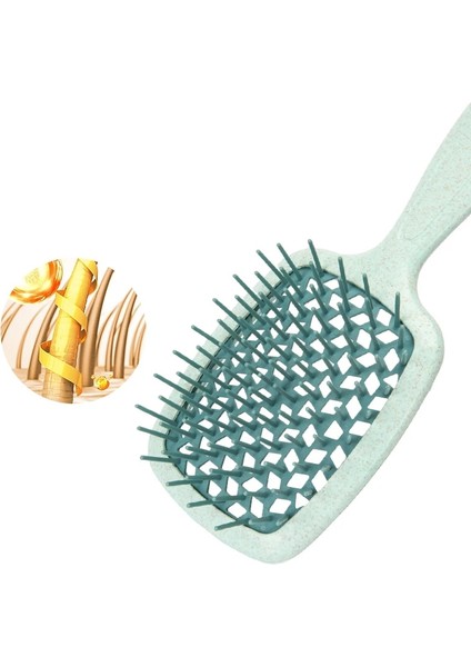 WS024-E Janeke Geniş Diş Hava Yastığı Tarak Salon Saç Derisi Masaj Tarak Saç Fırçası Buğday Samanı Çevre Koruma Janeke Saç Fırçası (Yurt Dışından) indirimleri