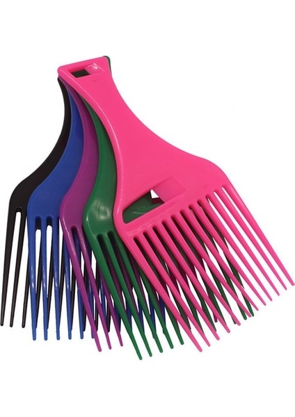 543-RANDOM-1PC 1 Parça Geniş Diş Fırçası Seçim Tarak Çatal Saç Fırçası Ekleme Saç Alma Tarak Plastik Dişli Tarak Kıvırcık Afro Saç Şekillendirici Araçları (Yurt Dışından)