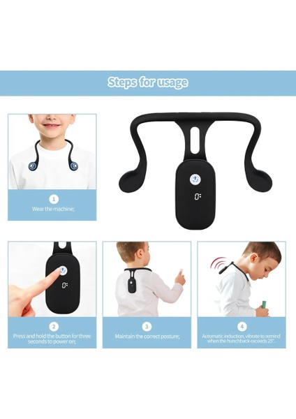 Mavi Görünmez Akıllı Duruş Düzeltici Sırt Desteği Omuz Omurga Duruş Düzeltme Postural Brace Yetişkin Çocuk Sağlığı Sabitleyici Bant (Yurt Dışından) indirimleri