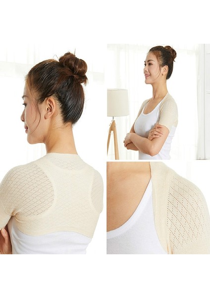 Bej Xxl Nefes Kol Manşet Kol Geri Düzeltme Omuz Desteği Wrap Isıtıcı Rahat Omuz Vücut Şekillendirme Koruyucu Kadın Erkek (Yurt Dışından) modelleri