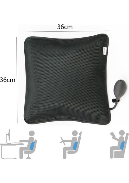 Style-12 Tcare Taşınabilir Şişme Bel Desteği Masaj Yastıkları - Sırt Ağrısının Giderilmesi Için Ortopedik Tasarım - Bel Desteği Yastığı Unisex (Yurt Dışından)