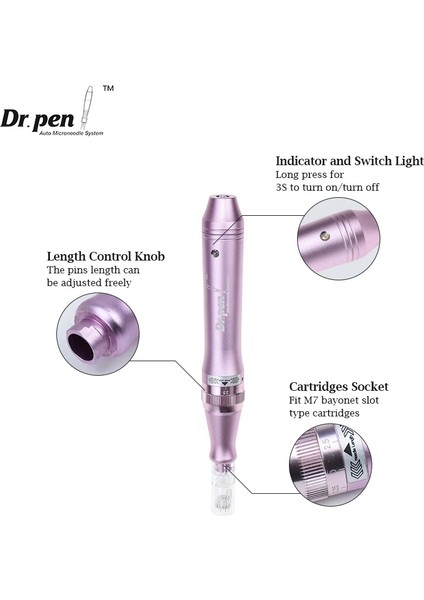 20 Adet 3D Dr. Pen Ultima M7 Elektrikli Profesyonel Derma Kalemi 12 Adet Nanoiğneli Dövme Makinesi Mezoterapi Cilt Bakımı Aracı Spa Bakımı Için (Yurt Dışından)