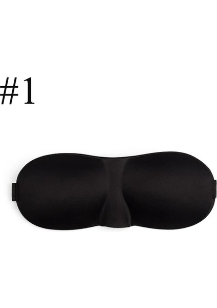 Tip 1 1 Adet 3D Uyku Maskesi Doğal Uyku Göz Maskesi Siperliği Kapak Gölge Göz Bandı Kadınlar ve Erkekler Yumuşak Taşınabilir Körü Körüne Seyahat Göz Bandı (Yurt Dışından)