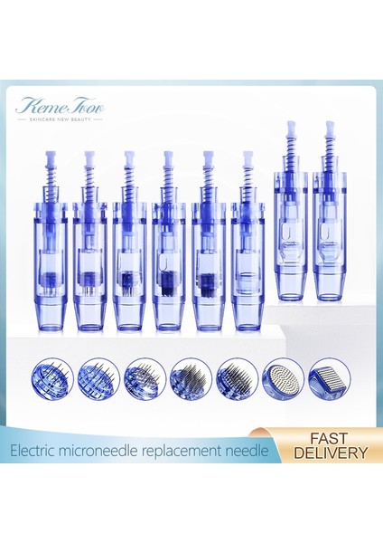 50 Adet Nano Rd 10/50/100 Adet Derma Aracı Süngü Iğneler Kartuşu A1 Nano/9 Pin/12 Pin/36 Pin/42 Pin Mikro Cilt Iğneleme Yedek Kafa (Yurt Dışından)