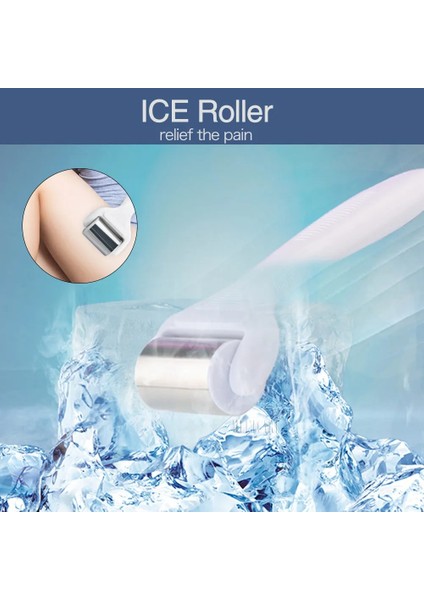 8in 1 Derma Rulo Drs Derma Rulo Gül Yeşim Ice Dermaroller Çoklu Cilt Bakımı Tedavisi Için Microneedle Kiti Vücut Masajı Anti Aging (Yurt Dışından)