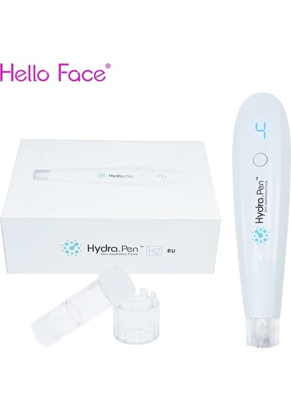 10 Adet Yuvarlak Nano Merhaba Yüz Kablosuz Hydra Kalem H2 Profesyonel Mikroiğneleme Kalemi Hydrapen Otomatik Serum Aplikatörü 2 Kartuşlu (Yurt Dışından)