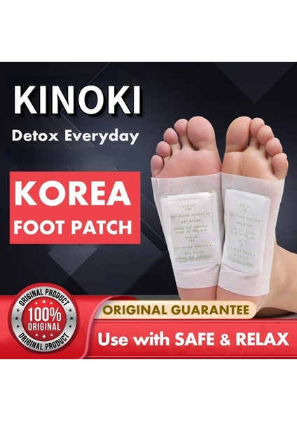 30 Adet Sağlıklı Ped Kinoki Detoks Temizleme Ayak Pedi 10 Ped/kutu Içerir Coreano Ayak Bakımı Araçları Nettoyant Pied Orijinal Spa Aksesuarları (Yurt Dışından)