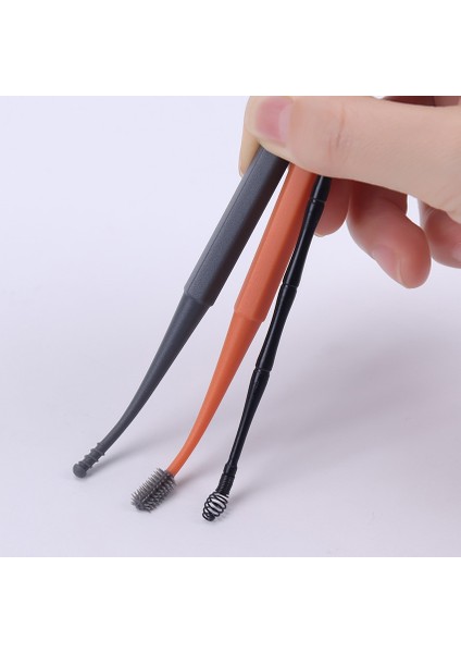 Turuncu 1 Takım Yumuşak Silikon Kulak Kiri Sökücü Taşınabilir Kulak Temizleyici Paslanmaz Çelik Kulak Kiri 2 Kafa Kulak Küreği Küret Sökücü Kulak Temizleme Çubuğu (Yurt Dışından) indirimleri