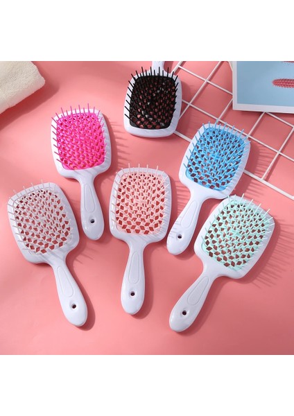 Şeffaf Pembe 1 Adet Saç Fırçası Hava Yastığı Tarak Geniş Diş Saç Oyma Tarak Kadınlar Için Saç Derisine Masaj Kıvırcık Salon Kuaförlük Aracı (Yurt Dışından) indirimleri