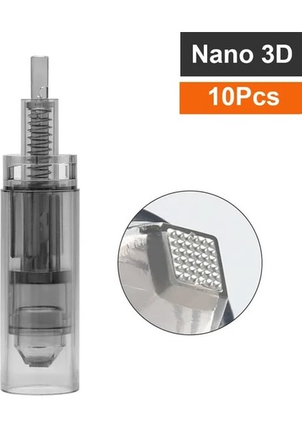 Nano 3D X10PCS Dr. Pen A7 Profesyonel Mikroiğne Kalemi 12 Adet Kartuşlu Derma Rolling Mikro Iğne Terapi Sistemi Cilt Bakımı Güzellik Aracı (Yurt Dışından)