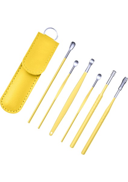 Sarı Kulak Temizleme Aleti Seti Temizleme Kaşığı Seçim Takım Elbise Çocuklar Balmumu Scooper Kaşık Ev Tedarik Paketi (Yurt Dışından) fiyatları