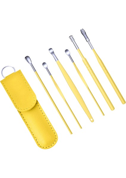Sarı Kulak Temizleme Aleti Seti Temizleme Kaşığı Seçim Takım Elbise Çocuklar Balmumu Scooper Kaşık Ev Tedarik Paketi (Yurt Dışından) fırsatları