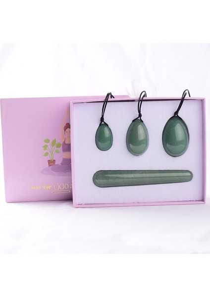 Masaj Değnek Yeşim Yoni Yumurta Masaj Değnek Hediye Kutuları Set Doğal Kristal Matkap Aventurin Topu Kegel Egzersiz Aracı Pelvik Taban Kas Vajinal (Yurt Dışından) fiyatları