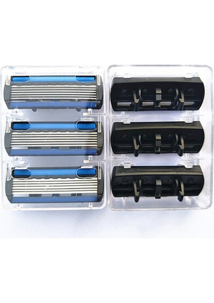 6-Katmanlı Tıraş Makinesi Jilet = (1 Jilet Tutucu + 7 Bıçak Kafa) Kaset Tıraş Bıçağı Seti Mavi Vücut Yüz Epilasyon Bıçağı Kadın Erkek (Yurt Dışından) fırsatları