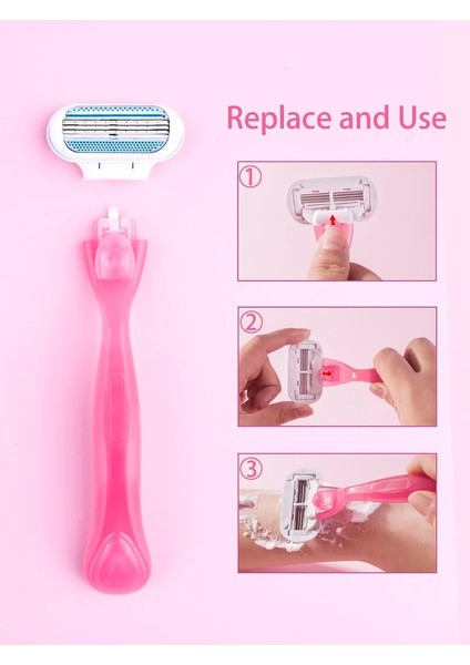 1 Kolu 8 Bıçak Kadın Güvenlik Jilet Bıçakları Bikini Rahat Saç Çıkarıcı 3 Katmanlı Paslanmaz Çelik Tıraş Bıçağı Tıraş Makinesi Yedek Kafa (Yurt Dışından) modelleri