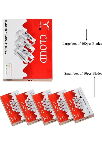 C0011A-01 Meisha 10/20/50 Adet Çift Kenarlı Tıraş Bıçağı Paslanmaz Çelik Tıraş Bıçağı Erkekler Tıraş Bıçağı Tıraş Makinesi Tıraş Bıçağı Tıraş Aracı C0011A (Yurt Dışından) fırsatları