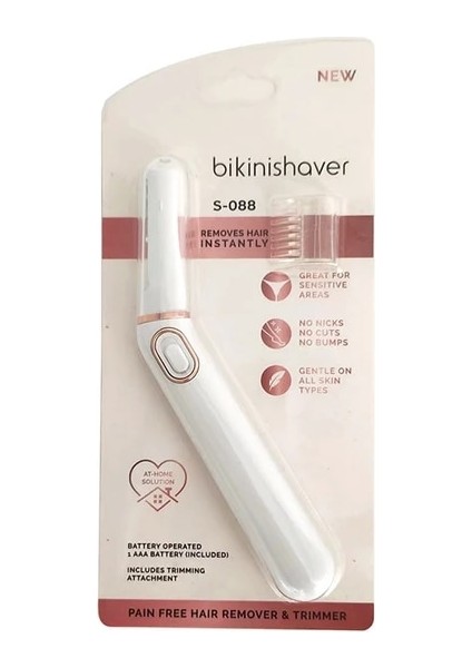 S-Şarj Modeli Taşınabilir Bikini Tıraş Makinesi ve Düzeltici Epilatör Kadınlar Için Elektrikli Tıraş Makinesi Kuru Kullanım Için Samimi Bayanlar Tıraş Için Kişisel Damat (Yurt Dışından)