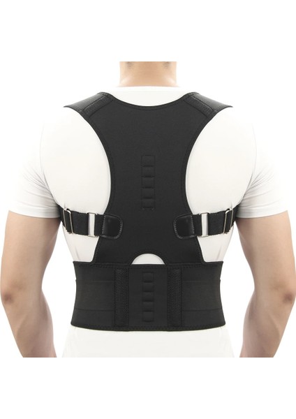 Siyah Xxl Yeni Manyetik Duruş Düzeltici Neopren Geri Korse Brace Düzleştirici Erkekler Kadınlar Için Omuz Geri Kemer Omurga Destek Kemeri (Yurt Dışından)