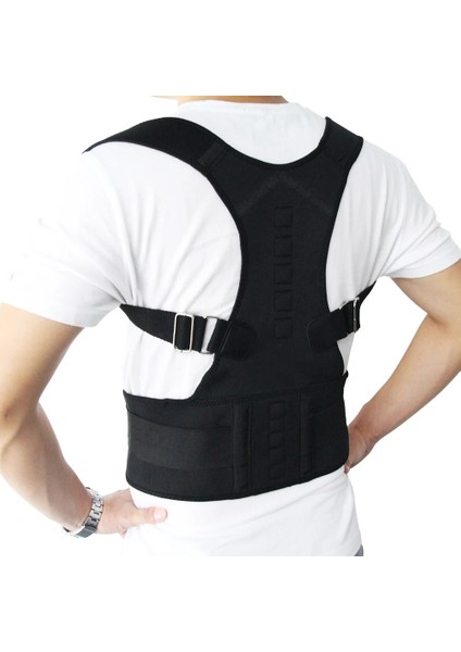 Siyah Xxl Yeni Manyetik Duruş Düzeltici Neopren Geri Korse Brace Düzleştirici Erkekler Kadınlar Için Omuz Geri Kemer Omurga Destek Kemeri (Yurt Dışından)