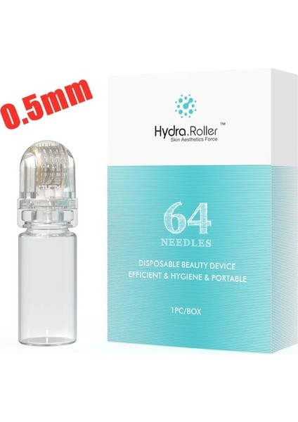0.5mm 64 Pin Rulo Mikro Titanyum Iğne Uçları Derma Iğneleri Cilt Bakımı Anti-Aging Beyazlatıcı Şişe Rulo Serum Yeniden Kullanılabilir (Yurt Dışından)