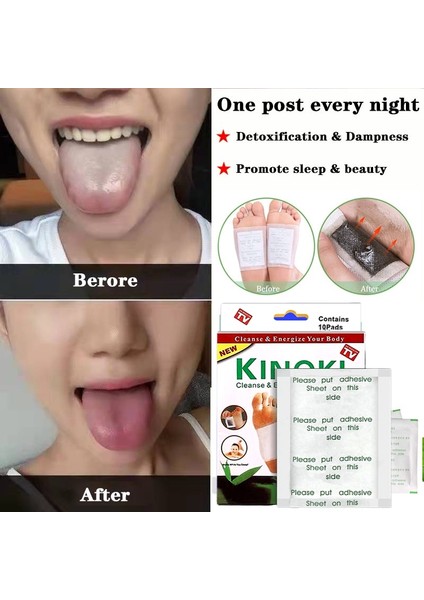 20 Adet Kinoki Detoks Ayak Pedleri 10-200 Adet Orijinal Temizleme Ayak Yama Sağlık Vücut Rölyef Çıkartmalar Ayak Masajı Uyku Pedi Dropshiping (Yurt Dışından)