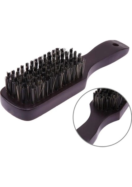 18X5X3.5 cm B Ahşap Saplı Saç Fırçası Sert Domuzu Kıl Taraklar Erkekler Kadınlar Için Salon Kuaförlük Saç Şekillendirici Sakal Tarak Fırça (Yurt Dışından)
