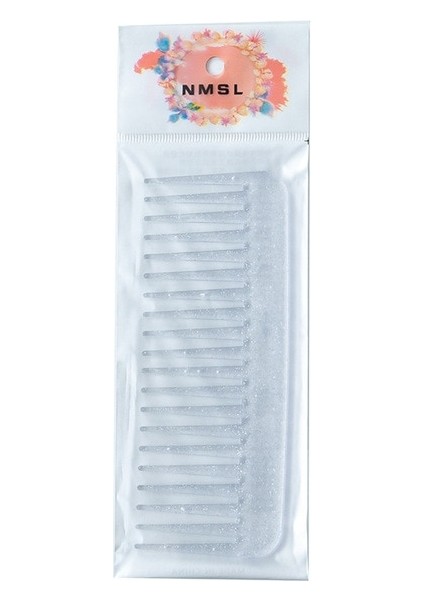 Beyaz 1 Parça Renkli Glitter Tarak Plastik Saç Tarak Şeffaf Ince Diş Payet Saç Tarak Kızlar Saç Şekillendirici Tarak Dolaşık Açıcı Hediye (Yurt Dışından)