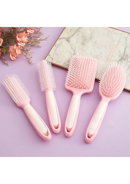 Pembe 4 Adet 1/4 Adet Altın Yeşil Saç Fırçası Saç Derisine Masaj Tarak Saç Fırçası Islak Kıvırcık Detangle Saç Fırçası Salon Kuaförlük Şekillendirici Araçları 2 #1 (Yurt Dışından)