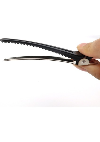 Siyah 12 Adet Kuaförlük Kelepçeleri Pençeleri Bölüm Klipler Profesyonel Plastik Timsah Firkete Salon Saç Klipleri Şekillendirici Malzemeleri (Yurt Dışından)