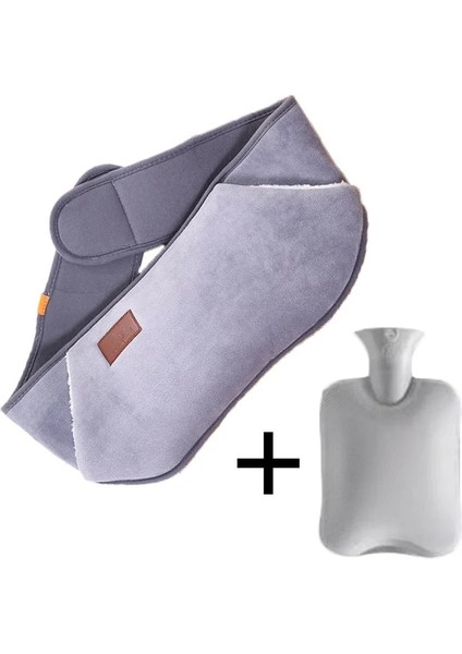 Gri 1000 ml Sıcak Kemer Peluş Boş Isıl Işlem Bel Kapağı Ayrılabilir Taşınabilir Kemer ile Vücut Için Ağrıyı Rahatlatmak (Yurt Dışından)