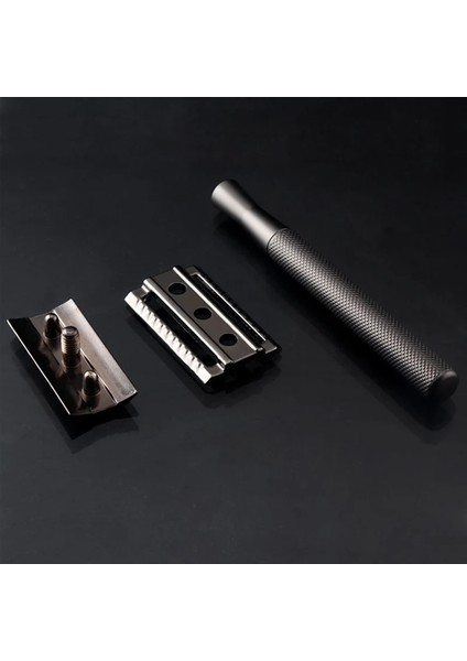 Tip 3 Çift Kenarlı Jilet Islak Tıraş Erkekler Kadınlar Için Klasik Paslanmaz Seyahat Metal Çelik Saplı Güvenlik Çift Kenarlı Tıraş Makinesi Yüz Jilet (Yurt Dışından) modelleri