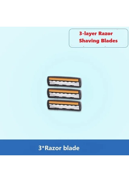H Erkekler Güvenlik Tıraş Bıçakları Güzellik Berber Aracı Yüz Epilasyon 6 Katmanlı Jilet Tıraş Bıçakları ile 42 Yedek Jilet Kafaları (Yurt Dışından)