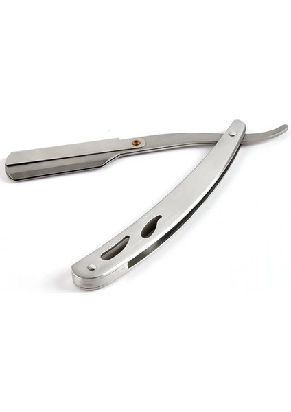 Beyaz Erkekler Tıraş Berber Aletleri Saç Jilet ve Bıçakları Antik Siyah Katlanır Tıraş Bıçağı Paslanmaz Çelik Düz Jilet Tutucu (Yurt Dışından)