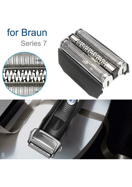 1 Adet Sakal Tıraş Yedek Folyo Tıraş Makinesi Kafa Kesici Kafa Örgü Kapak Braun Tıraş Bıçağı Serisi 7 70B S 790CC 720 720S 740 (Yurt Dışından)
