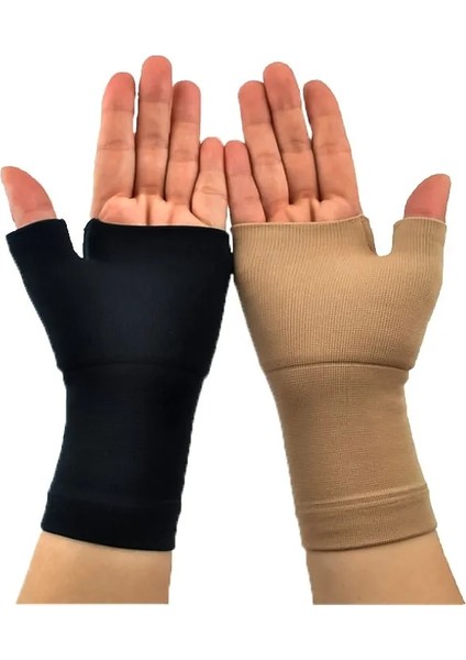 2 Adet Siyah A Xl 1/2 Adet Sıkıştırma Bilek Desteği Elastik Spor Bilek Başparmak Eldiven Eller Koruyucu Karpal Tünel Artrit Yorgunluk Yazma (Yurt Dışından)