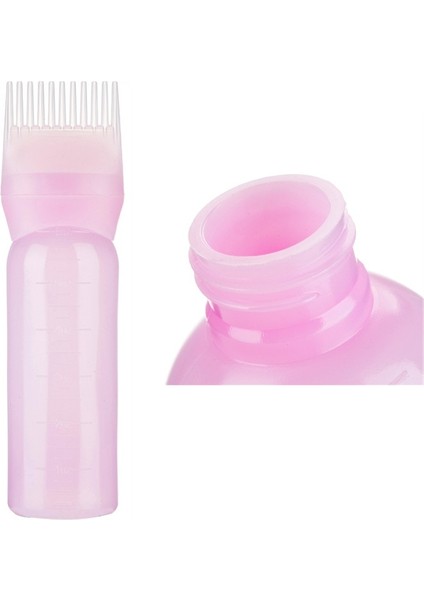 Pembe 120 ml Renkli Plastik Saç Boyası Doldurulabilir Şişe Aplikatör Tarak Dağıtım Salon Saç Boyama Kuaförlük Şekillendirici Aracı (Yurt Dışından) fırsatları