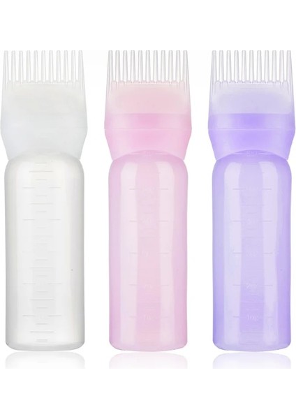 Pembe 120 ml Renkli Plastik Saç Boyası Doldurulabilir Şişe Aplikatör Tarak Dağıtım Salon Saç Boyama Kuaförlük Şekillendirici Aracı (Yurt Dışından) indirimleri