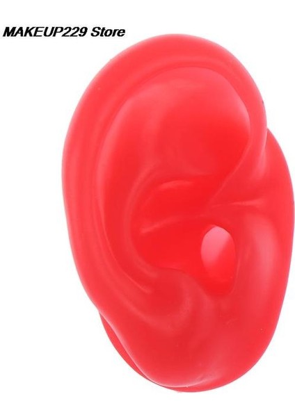 Kırmızı Sağ Kulak Küpe Kulak Damızlık Ekran Araçları Yeniden Kullanılabilir Göbek Takısı Yeni Silikon Kulak Modeli Profesyonel Uygulama Delme Araçları (Yurt Dışından)