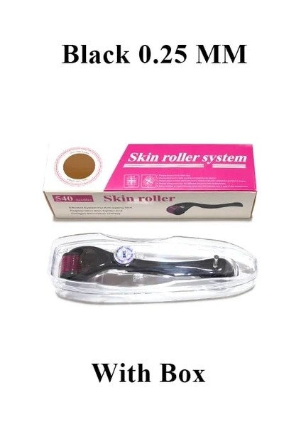Siyah 0.25 mm 540 Iğneler Mikro Iğne Derma Rulo Tıbbi Terapi Cilt 0.2MM/0.25MM/0.3MM Iğne Uzunluğu Vücut Güzellik Bakım Aracı Altın Gümüş (Yurt Dışından) fiyatları