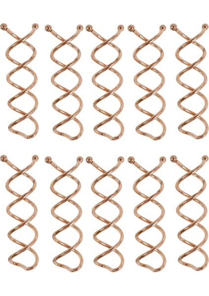 10 Adet-Şampanya 10 Adet Kadın Altın Gümüş Spiral Spin Vida Saç Tokaları Yüksek Cilalı Saç Tokalarım Saç Çörekler Gelin Saç Klipler 4 Renk Yapmak Için (Yurt Dışından)