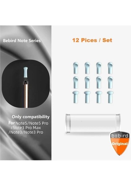 12 Parça Set Bebird Note3 Pro Değiştirilen Uçlar Silikon Kauçuk Kapak 12 Parça Set Başına 6 Parça (Yurt Dışından)