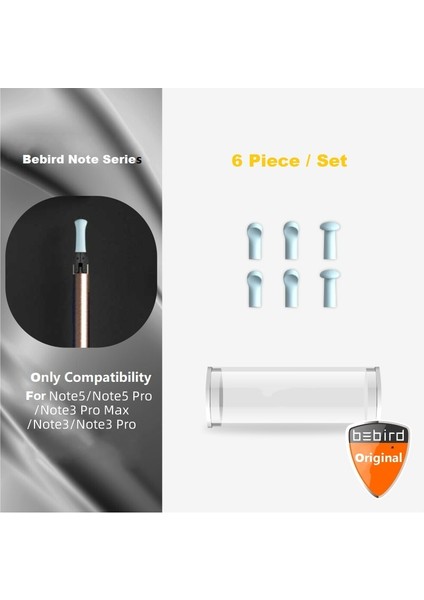 12 Parça Set Bebird Note3 Pro Değiştirilen Uçlar Silikon Kauçuk Kapak 12 Parça Set Başına 6 Parça (Yurt Dışından)