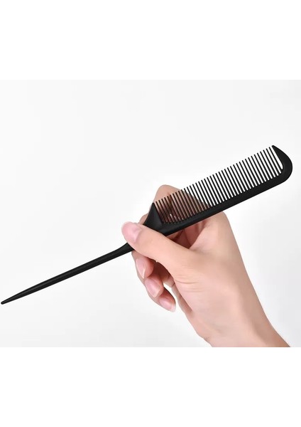 05 Karbon Fiber Tarak Kadın Uzun Saç Sivri Kuyruk Tarak Saç Kesimi Taşınabilir Kuaförlük Erkek Anti-Yoğun Diş Kafa Taraklar Statik (Yurt Dışından)