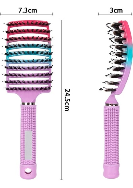 Ben 2 Adet/paket Sihirli Demelant Fırça Kıl Naylon Saç Popbrush Çözücü Fırça Saç Derisi Masaj Tarak Saç Bakımı Için Profesyonel Saç Tarağı (Yurt Dışından)